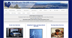 Desktop Screenshot of broadwaterhealthcenter.com
