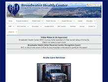 Tablet Screenshot of broadwaterhealthcenter.com